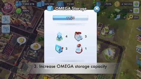 omega storage in simcity.